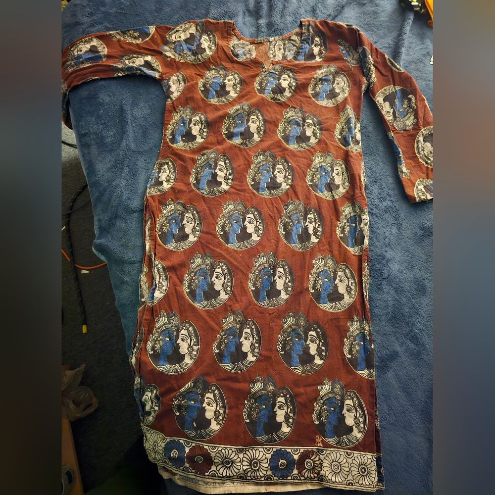 Bohemian Print Long Sleeve Dress